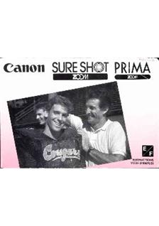 Canon SureShot Zoom manual. Camera Instructions.